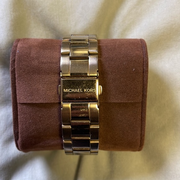 Michael Kors Gold Watch with Blue Face - Picture 6 of 13